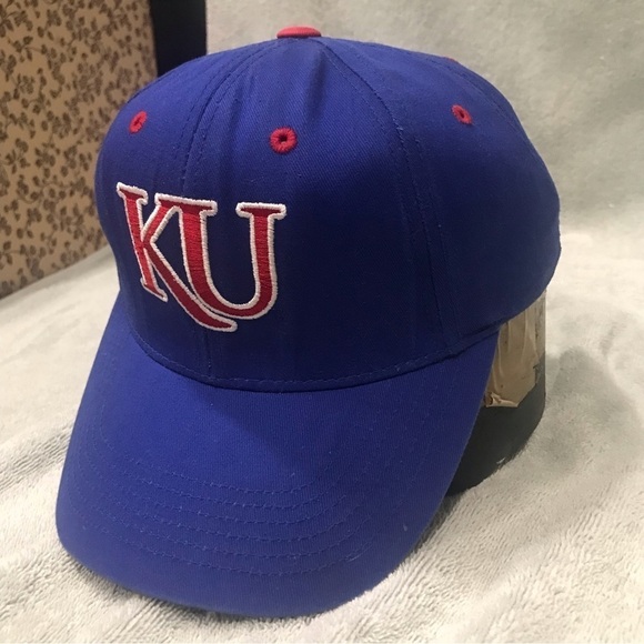 Captivating Headgear - University of Kansas Jayhawks Adjustable Ball Cap - Picture 9 of 12
